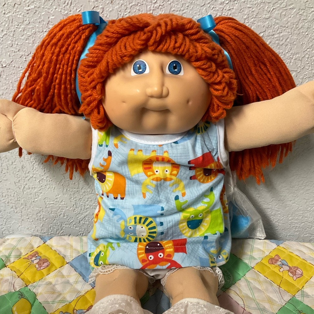 VTG Cabbage Patch Kid Girl 1ST Edition DBL Hong Kong Red Hair HM#2 1983